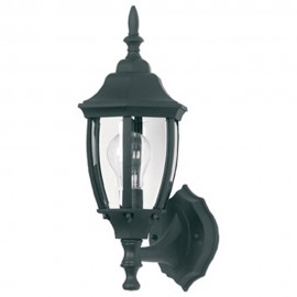 Mercator-Dakota Outdoor Wall Light - Black